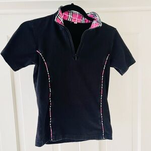 Riding Sport Ladies S black short sleeved equestrian shirt